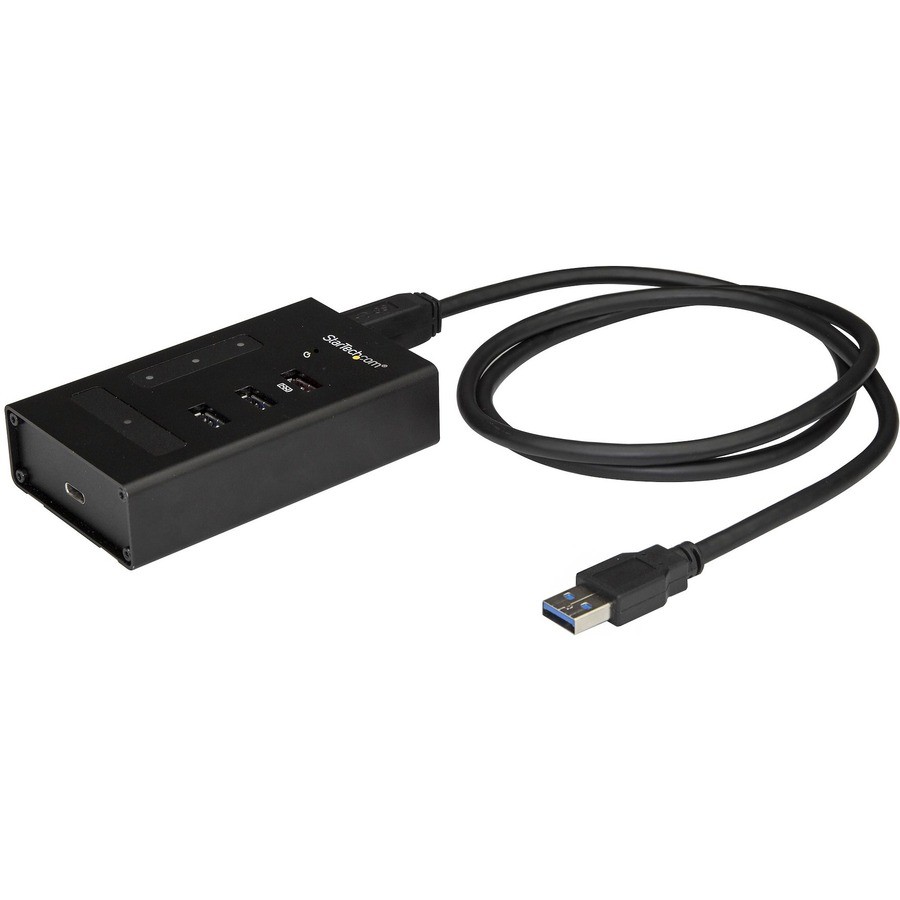 StarTech 4 Port USB 3.0 Hub - 1x USB-C & 3x USB-A - Mountable Metal USB Type-A