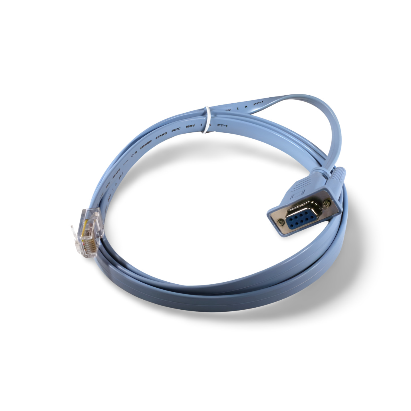 6ft Rollover Console Cable for Cisco RJ45 Male to DB9 Female 72-3383-01 - Blue