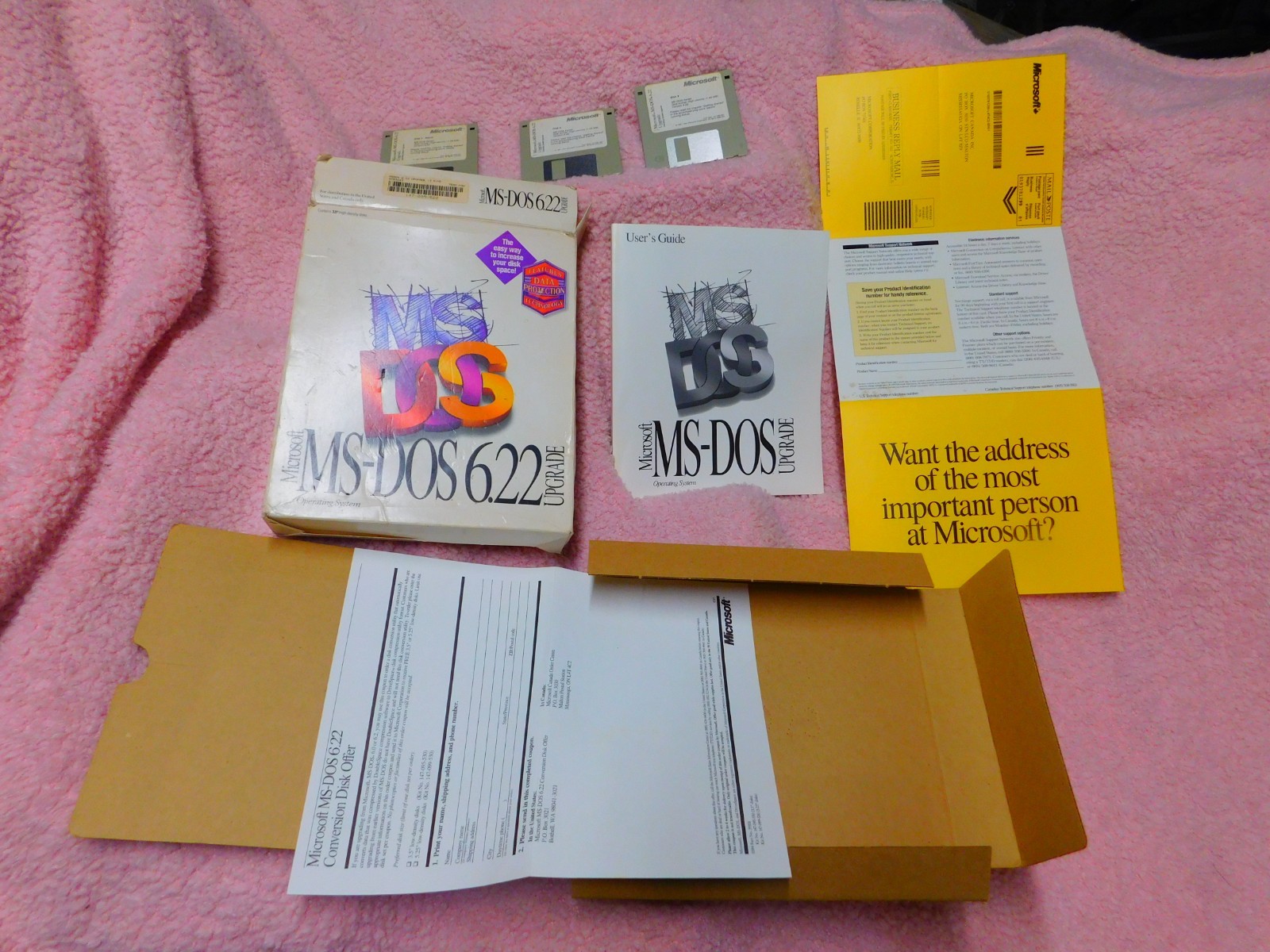 Microsoft ms-dos 6.22 upgrade kit