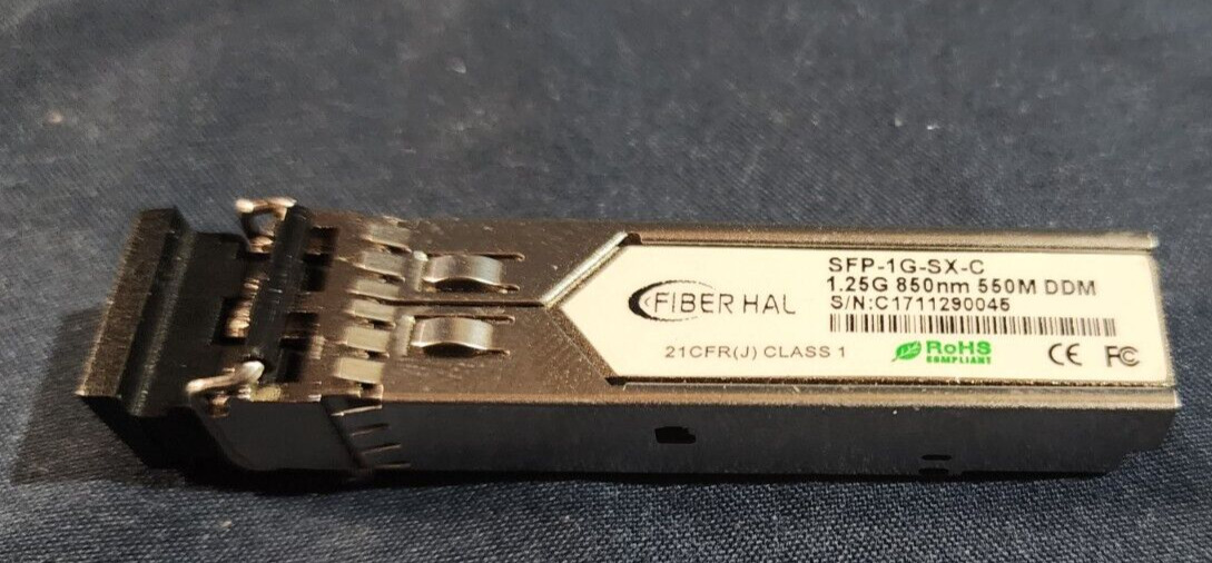 Fiber Hal SFP-1GSX-C SFP SR 1.25GbE Gigabit Transceiver