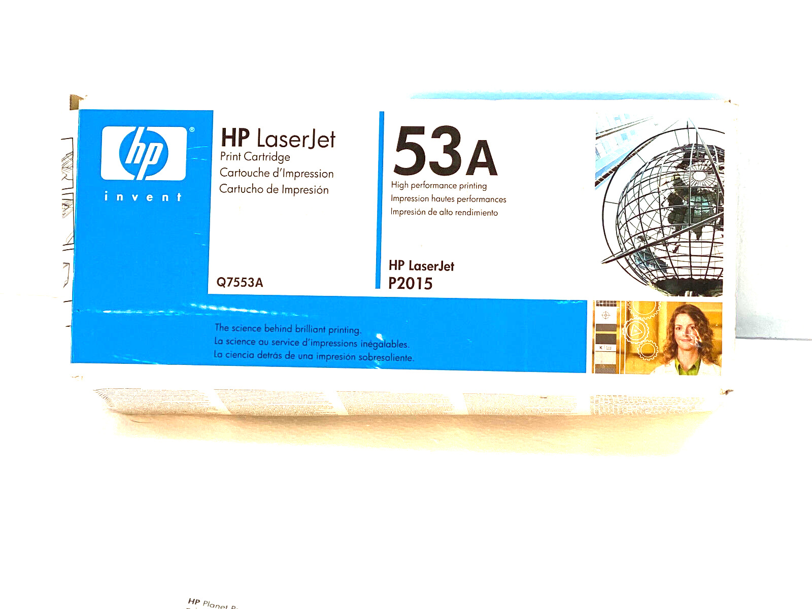 GENUINE HP Q7553A 53A BLACK TONER CARTRIDGE SEALED ink BOX 53 a P2015 Laserjet