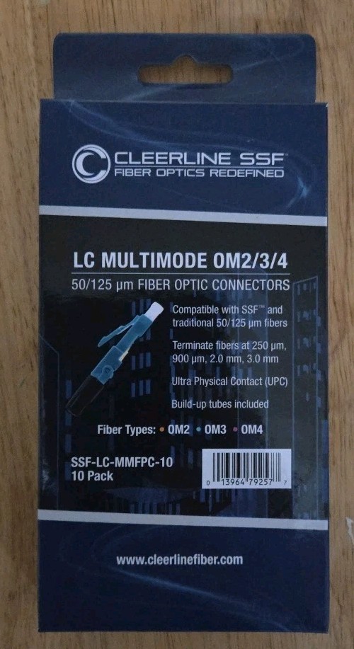 CleerLine SSF-LC-MMFPC-10 (10 pack) OM2/3/4  50/125 Fibre Optic
