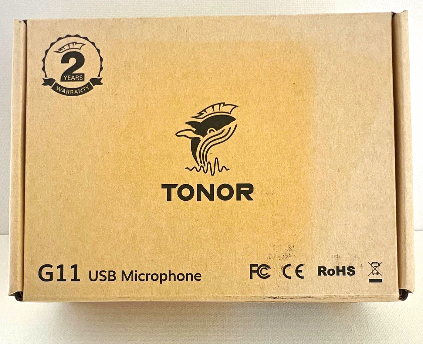 TONOR G11 USB Condenser Microphone, Omnidirectional, Stand Mount, Black