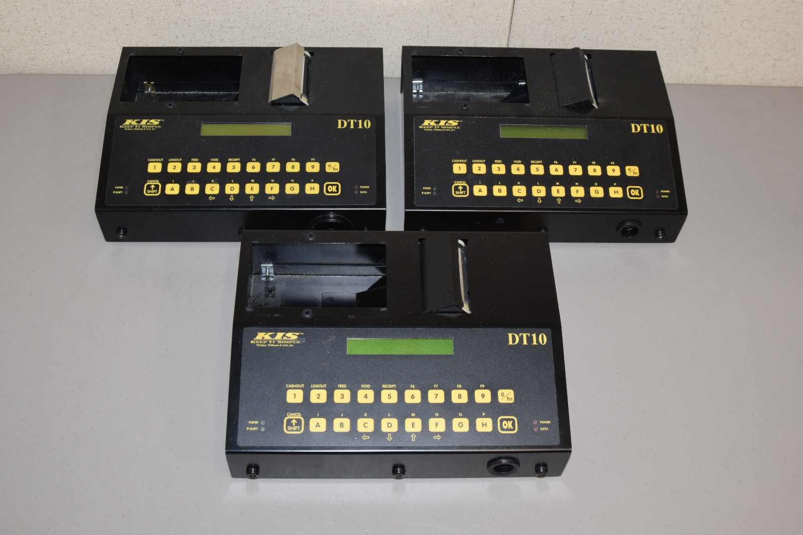 NON-WORKING Lot 3 KIS DT Keep it Simple DT10 Standalone Thermal Ticket Printer