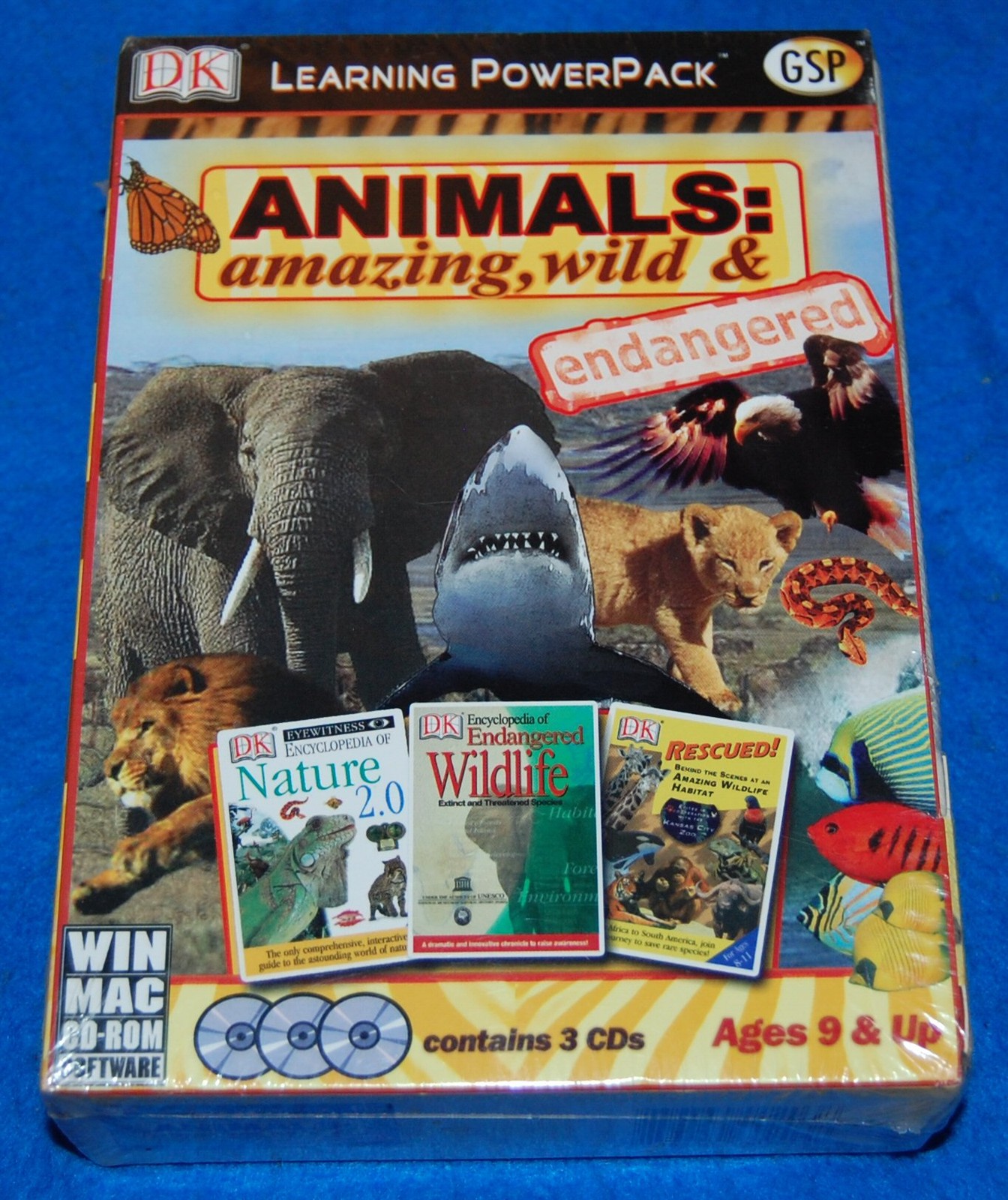 Animals Amazing Wild & Endangered PC & Mac (3 CD Set), New & Factory Sealed