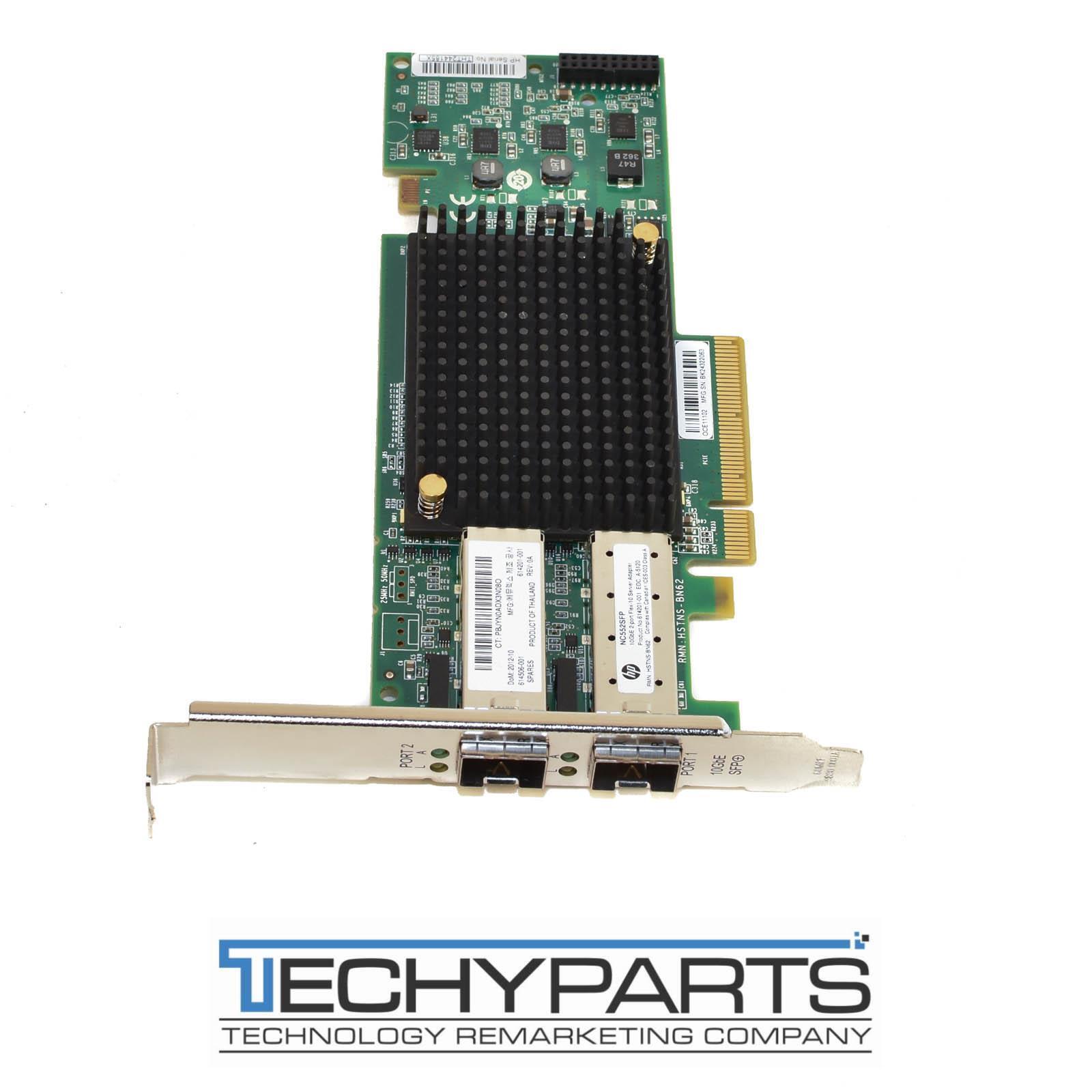 Emulex OCE11102 HP 614506-001 NC552SFP 2-Port 10GbE PCI-e x8 NIC 614201-001