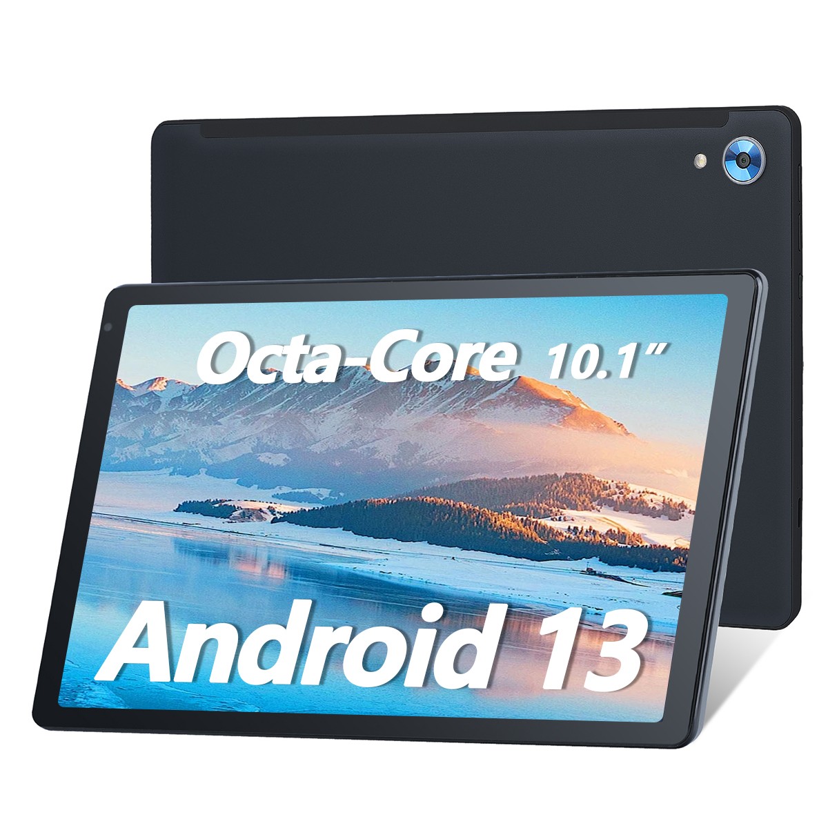 Anmecs 10.1 inch Android 13 Tablets HD Touchscreen Octa-Core 8+128GB Dual Camera