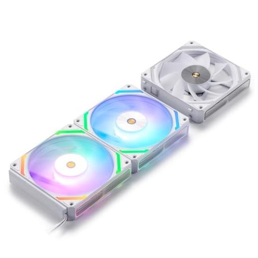 CF-121D 120mm PC Case Fan, Daisy-Chain Connection, 5V 3Pin ARGB Reverse White