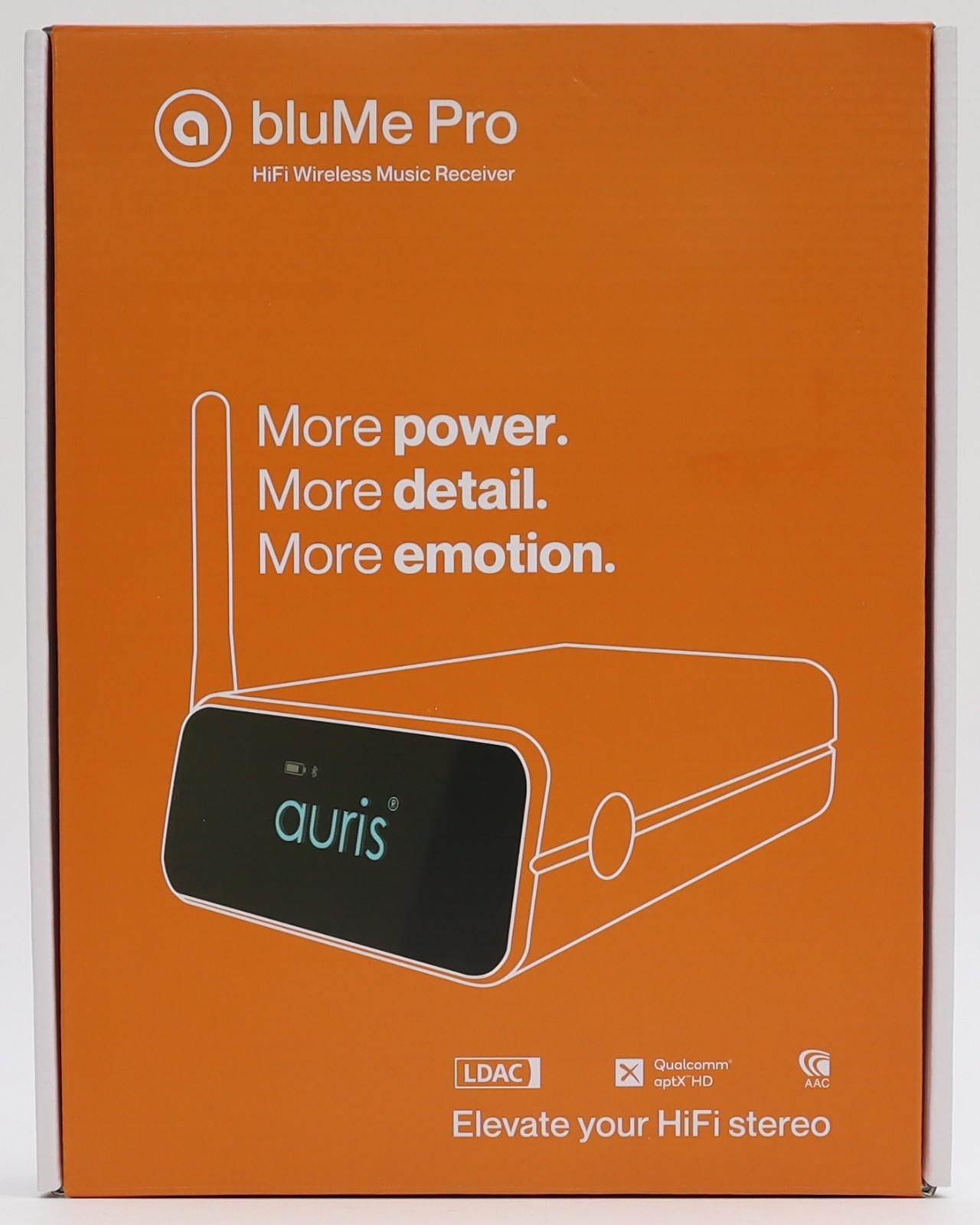auris bluMe Pro HiFi Bluetooth 5.0 Music Receiver Bluetooth Adapter NIP