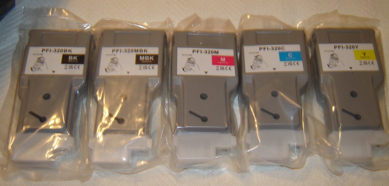 PFI-320 Ink Tank 5 Pack 300ml For Canon TM-200 TM-300 TM-305 Pigment