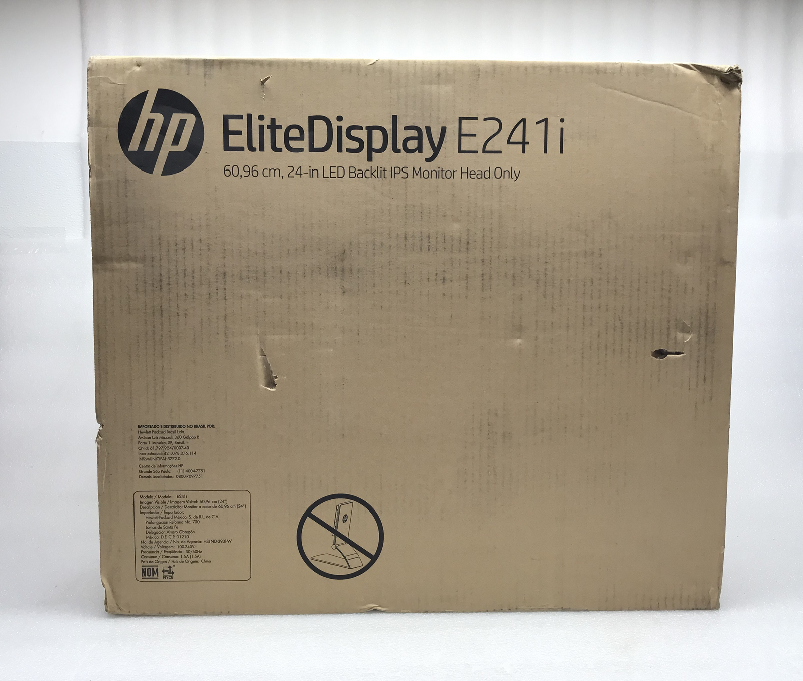 HP EliteDisplay E241i 60,96 cm, 24-in LED Backlit IPS Monitor Head Only New