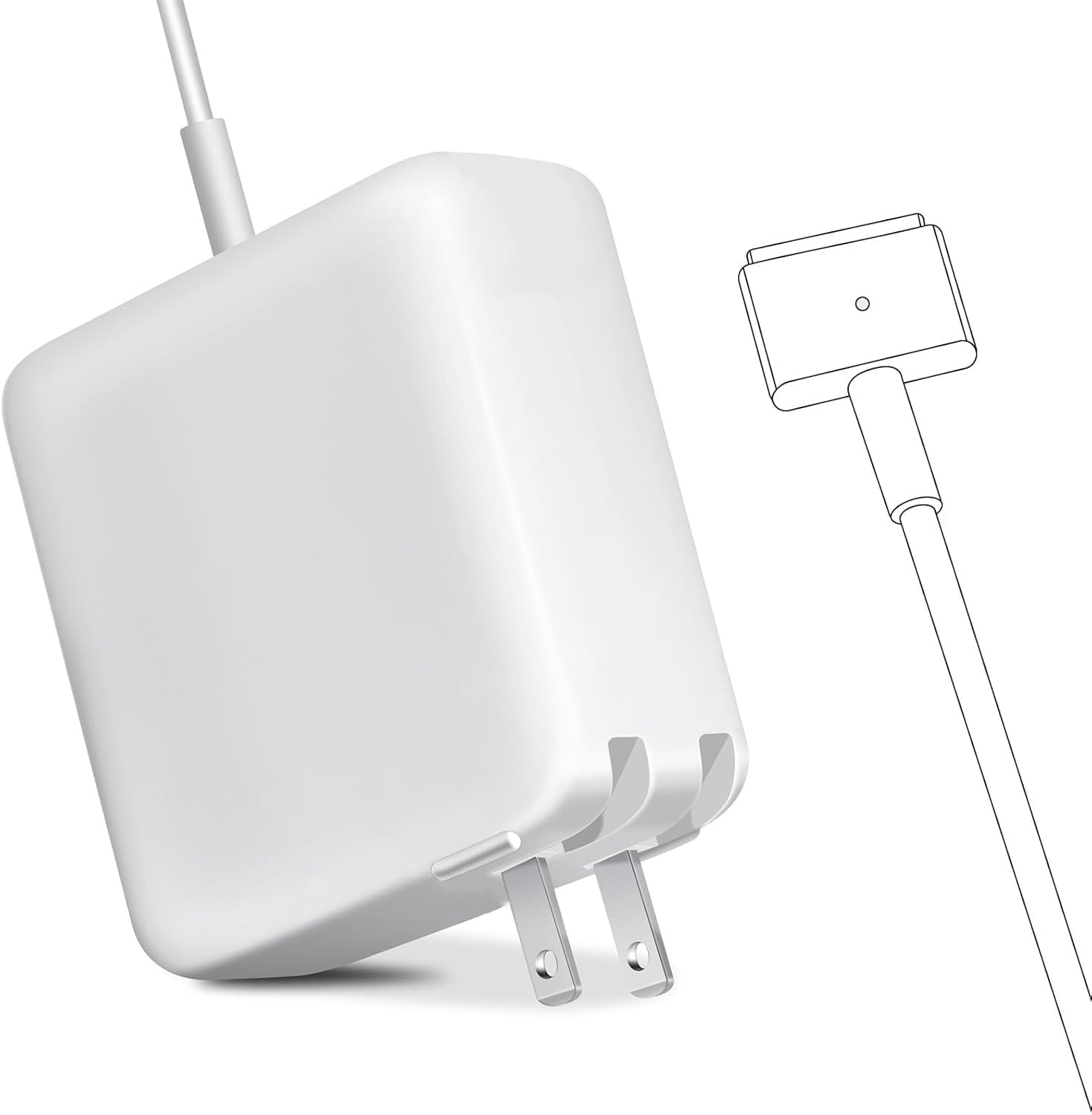 85W Mac Book Pro Charger, Replacement AC 85w 2T-Tip Connector Power Adapter,Lapt