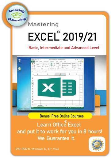 Learn Microsoft Excel 2019/2021 Complete for PC, Mac Users with USB thumb drive