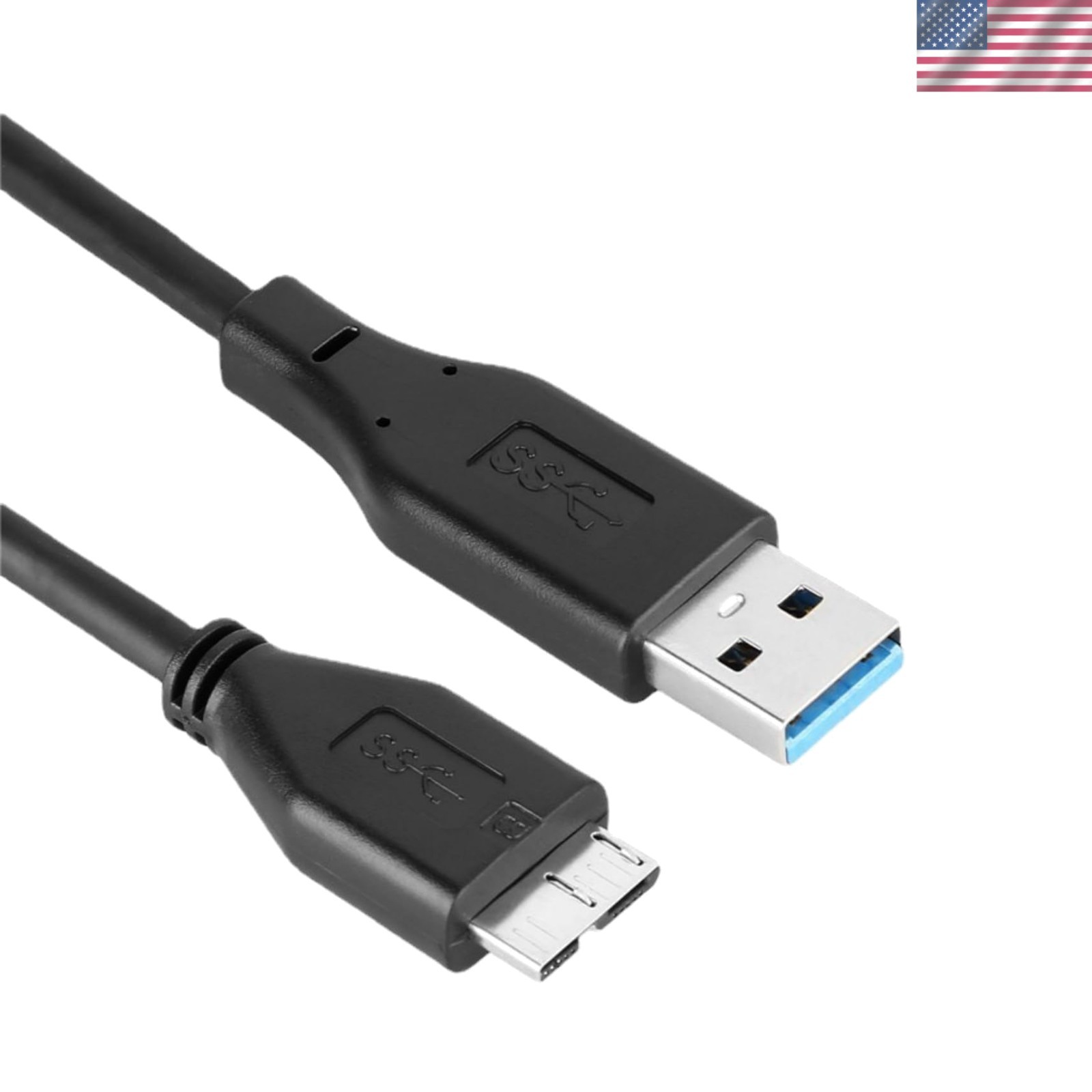 3 FT USB 3.0 Cable for External Hard Drives - Fast Data Transfer & Compatibility