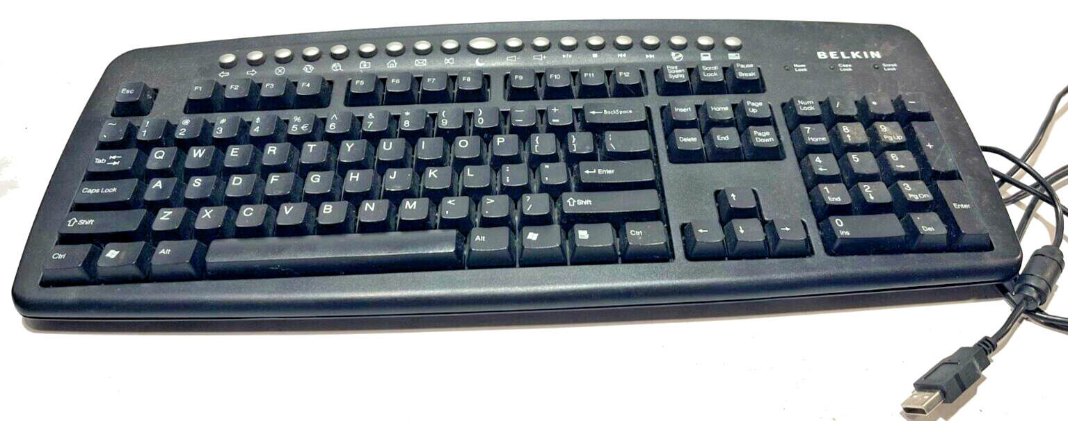 Belkin F8E837-BLK-USB  Wired Keyboard