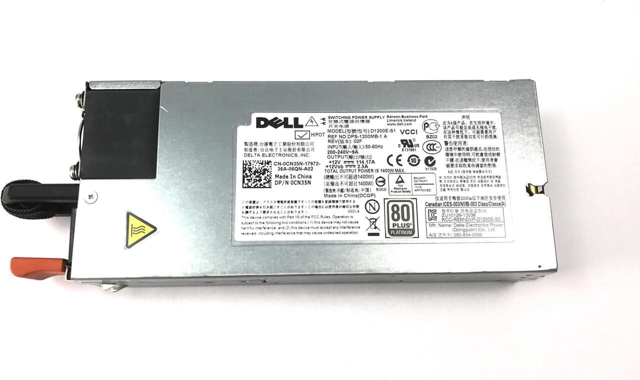 DELL CN35N 0CN35N 1400W PowerEdge Power Supply PSU D1200E-S1 DPS-1200MB-1 TESTED