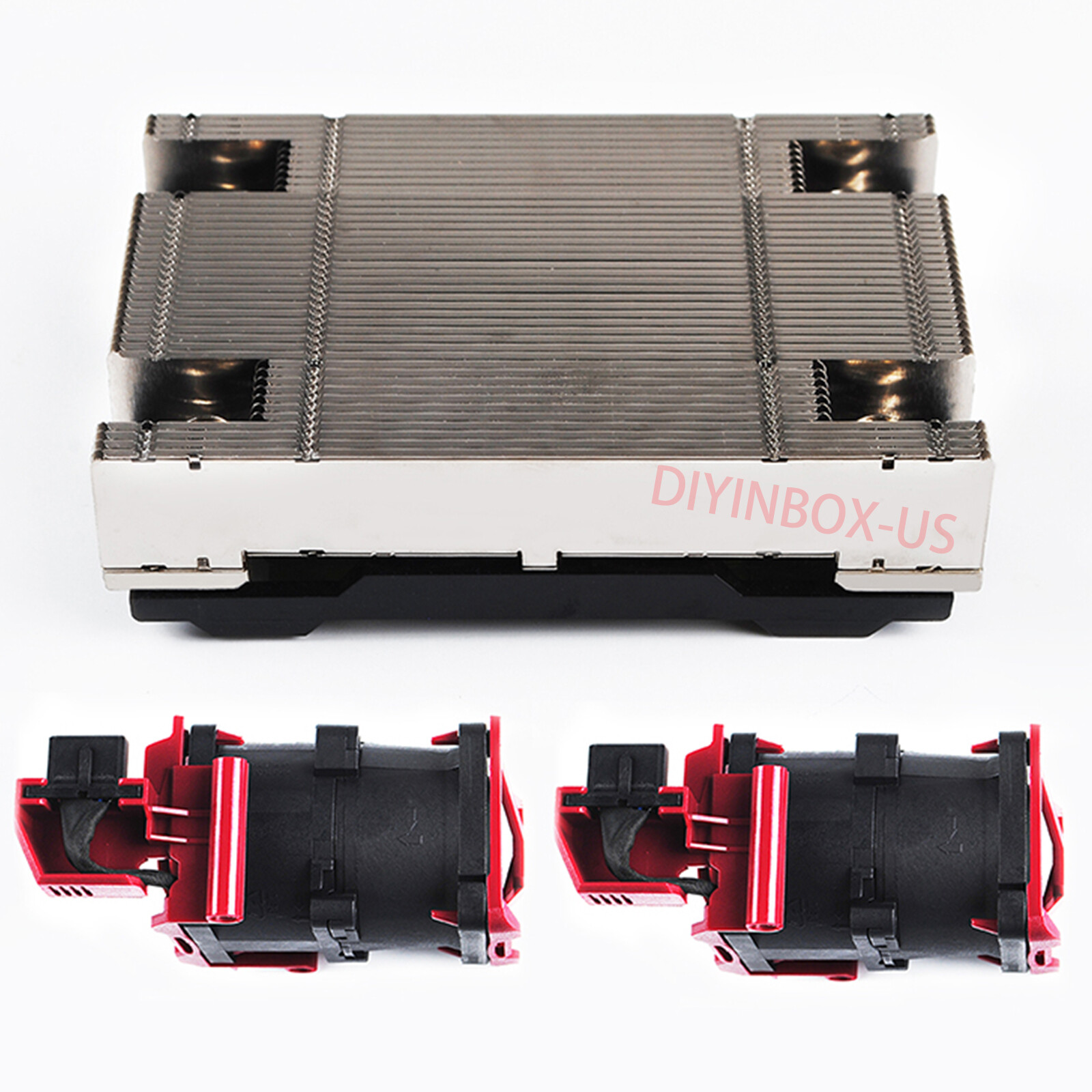 New Fo HP DL360 DL360p G9 Xeon CPU Kit Heatsink 734042-001 and 2 Fans 750688-001