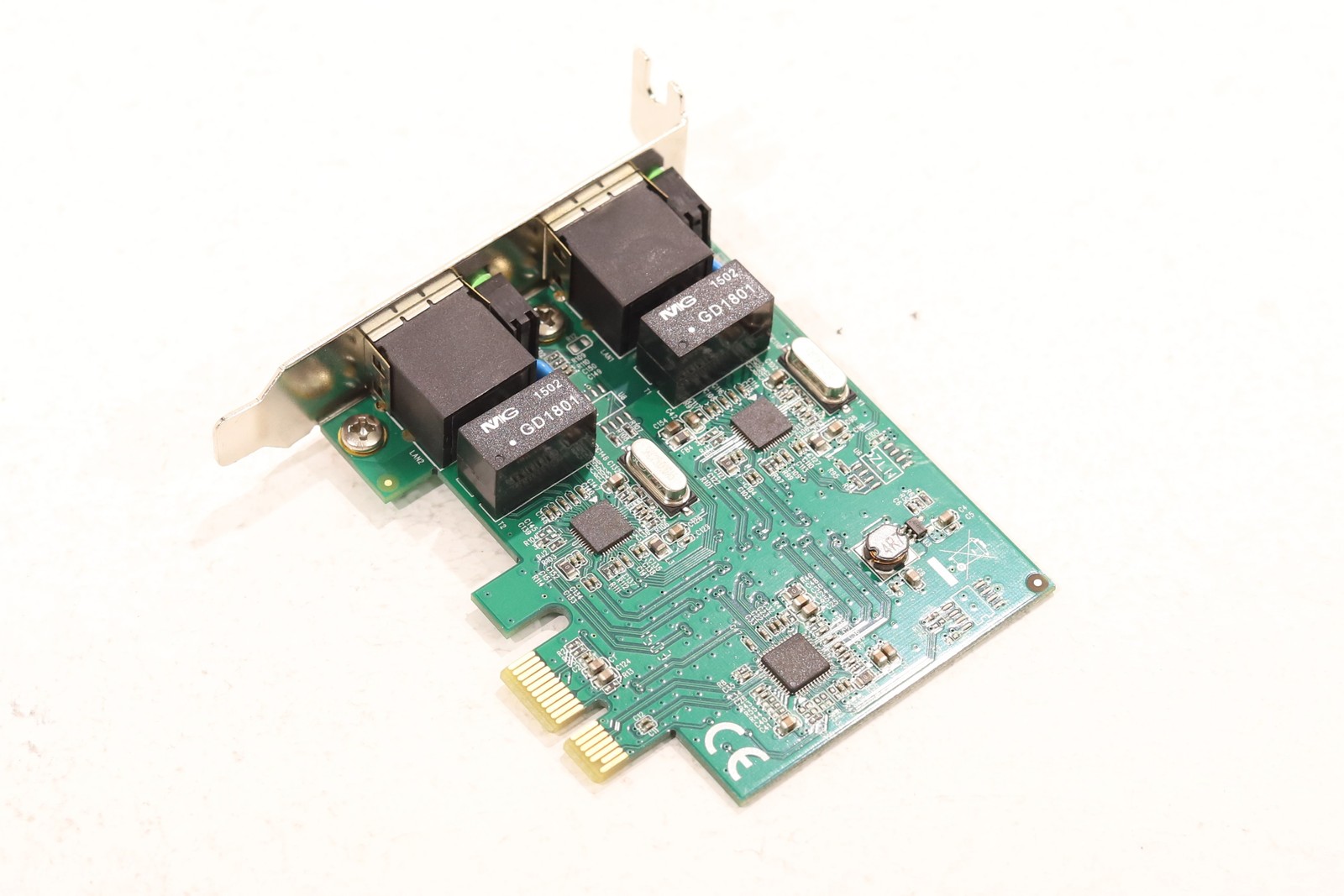 Syba Realtek RTL8111H Dual-Port Gigabit PCIe Network Adapter P/N: SD-PEX24041
