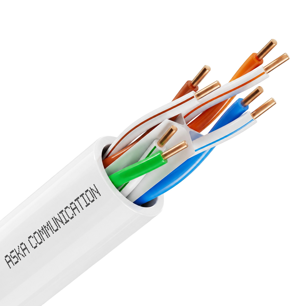 Cat5e UTP Ethernet LAN Cable, CCA 24AWG 4 Pair, CM Rated, 250/500/1000 FT
