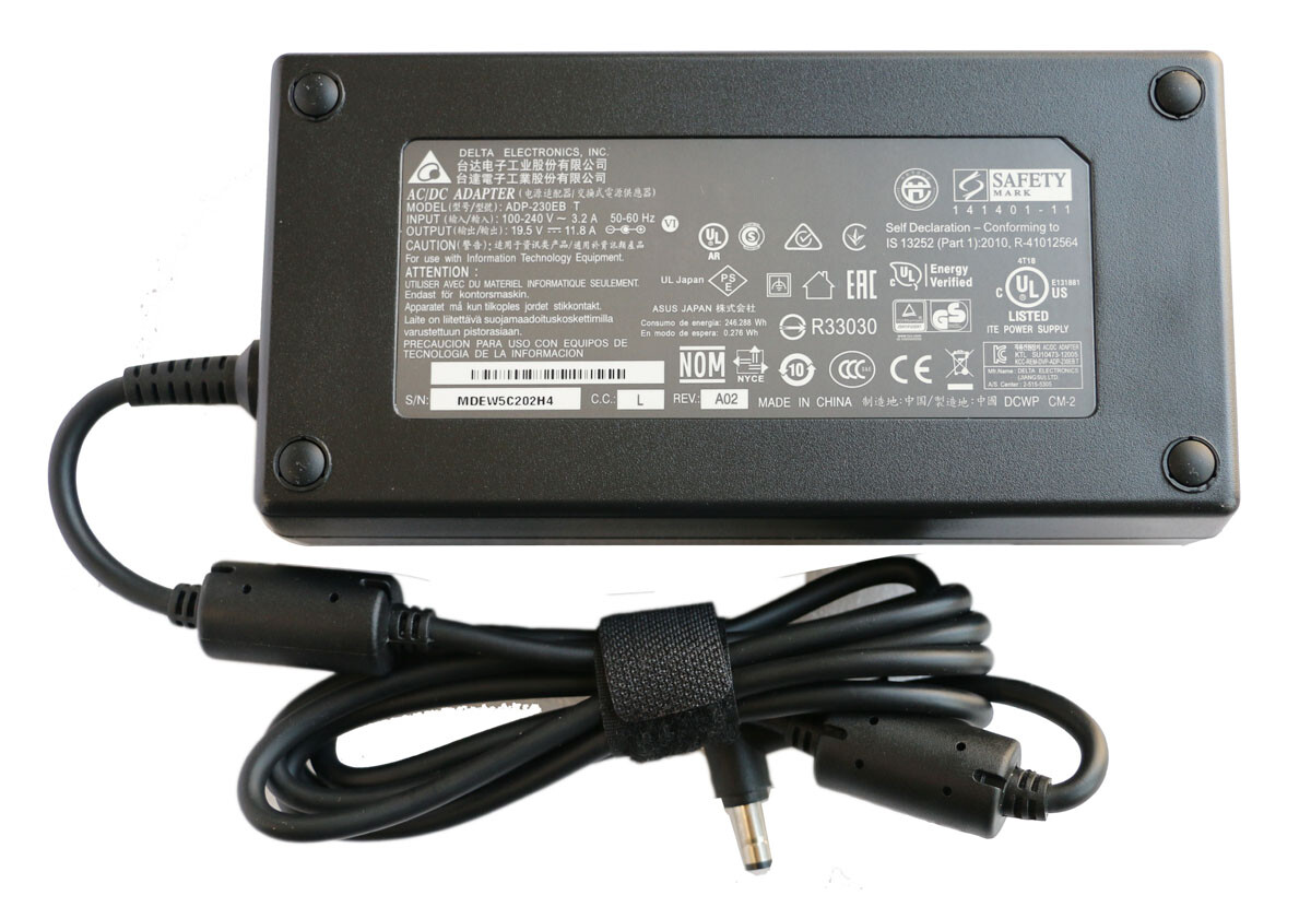Delta 19.5V 11.8A 230W AC Adapter Charger For ADATA XPG Xenia 15 Power Supply