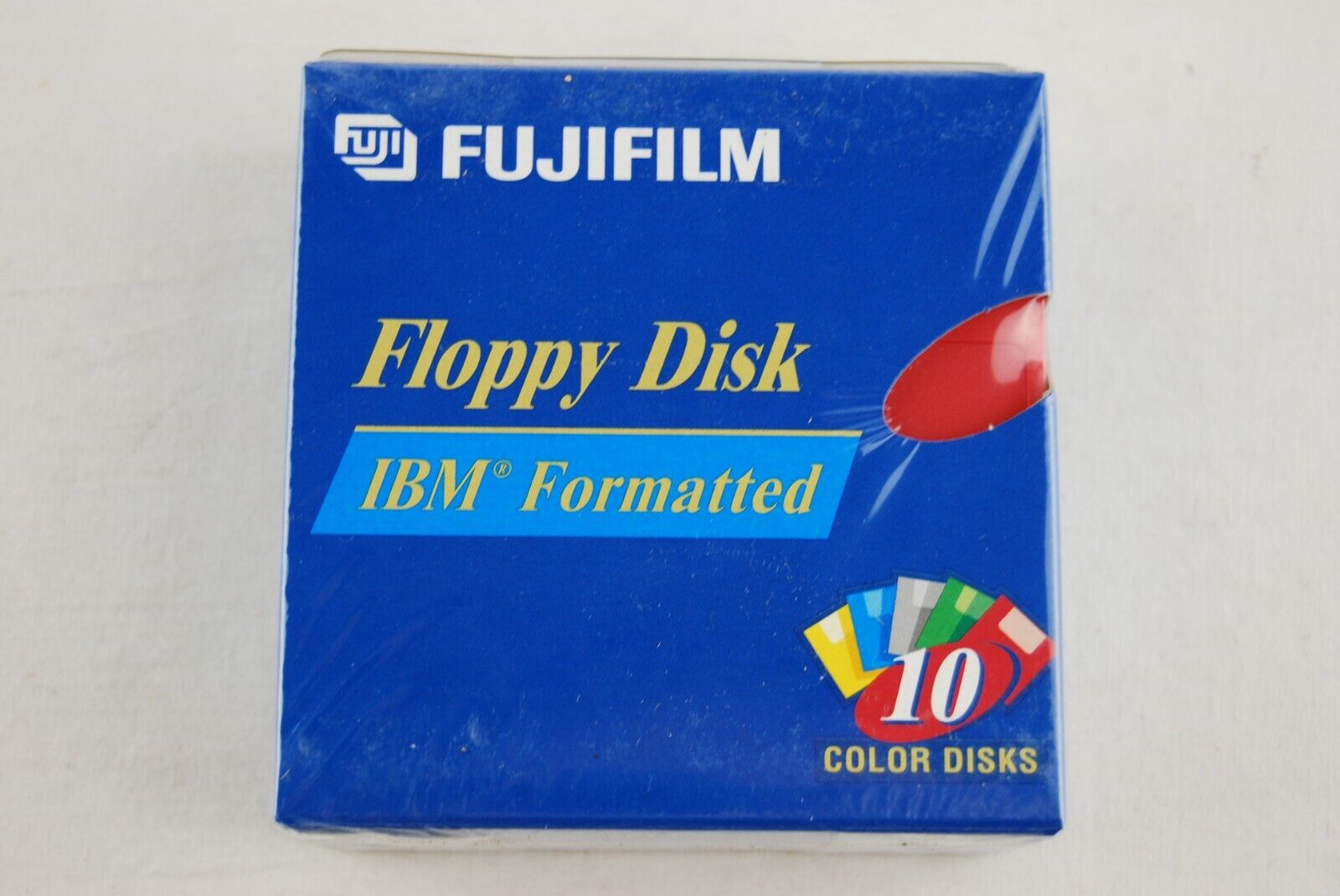 NEW Fujifilm 10 Pack Color Floppy Discs Disks 1.44MB 3.5\