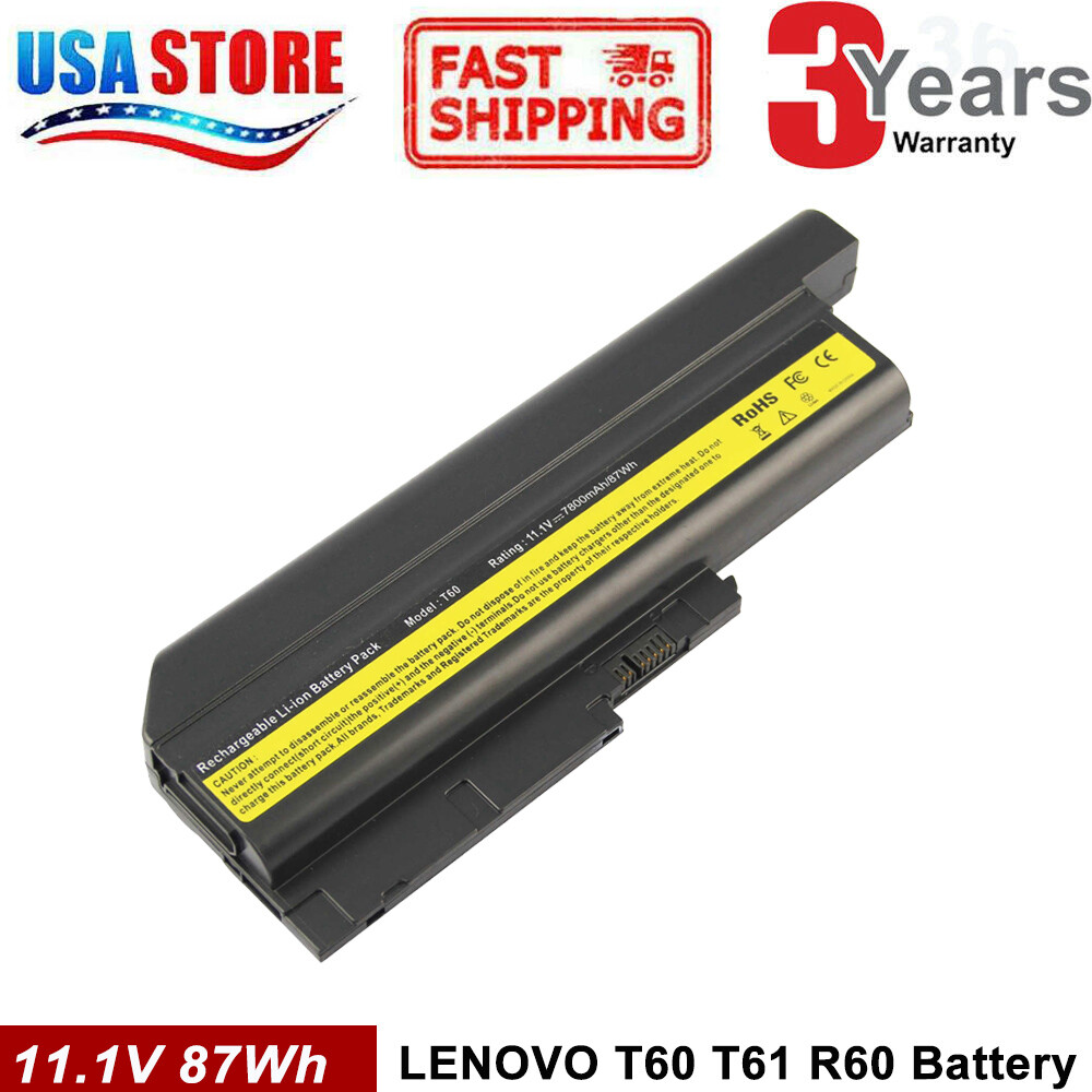 9Cell Battery for IBM Lenovo Thinkpad T60 T61 R500 T500 W500 SL300 SL400 40Y679