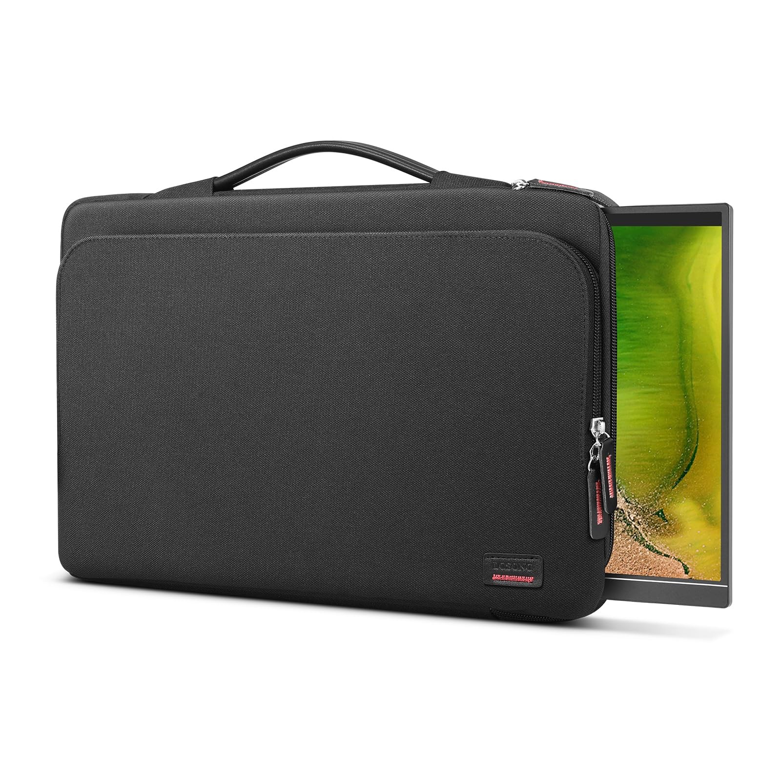 18.5 Inch Portable Monitor Carrying Case with PU Handle Travel Storage