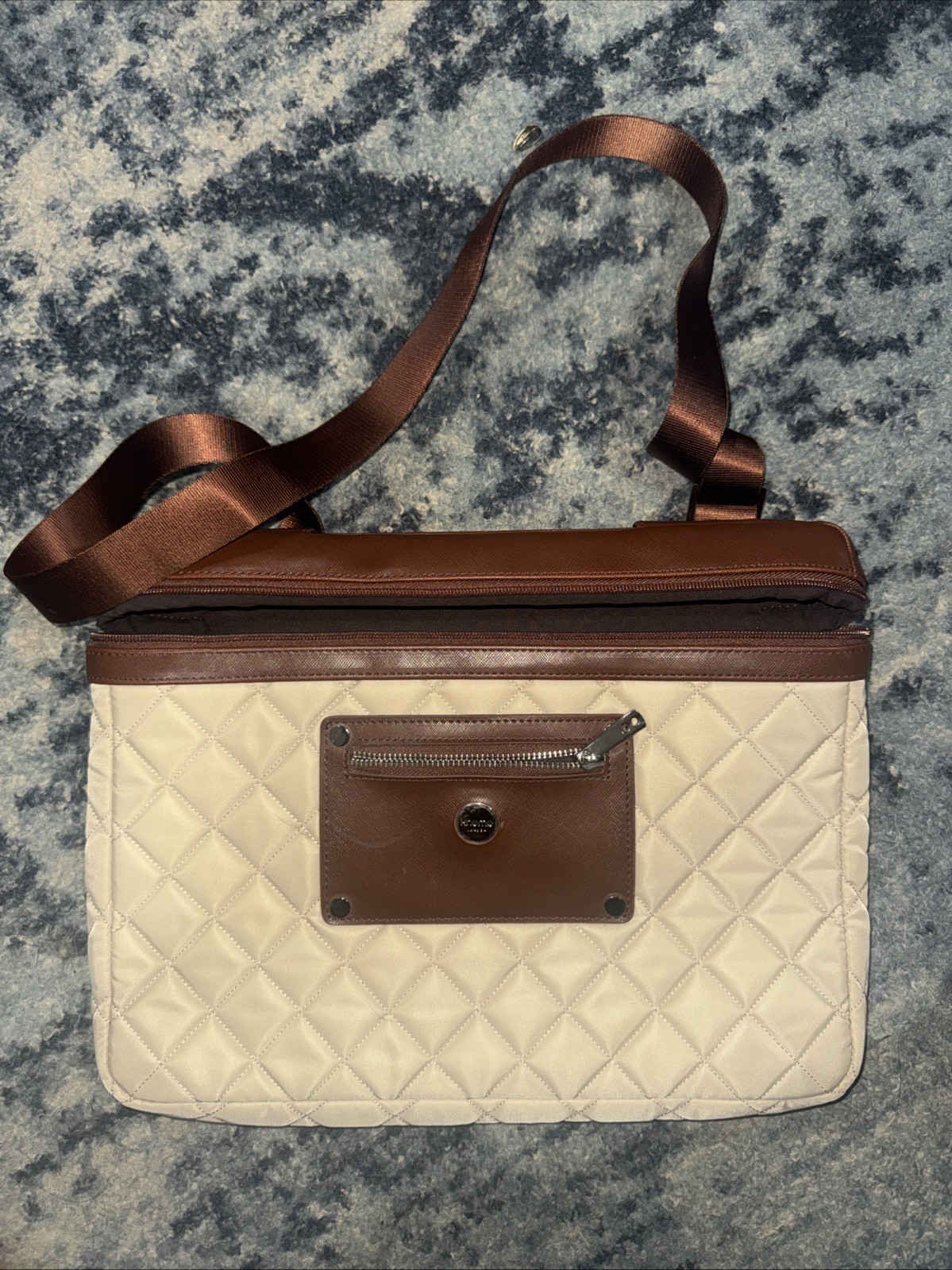 NEW KNOMO OF LONDON BAYSWATER 13" SLIM LAPTOP/TABLET SLEEVE PARCHMENT