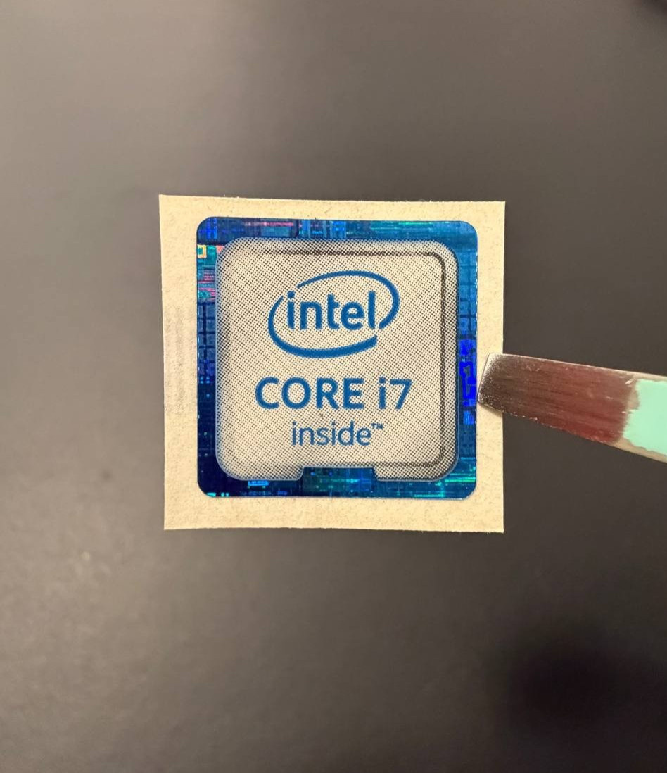 Intel Core i3/ i5 / i7 / i9/ vPro Inside  Sticker Label Decal 18mm x 18mm