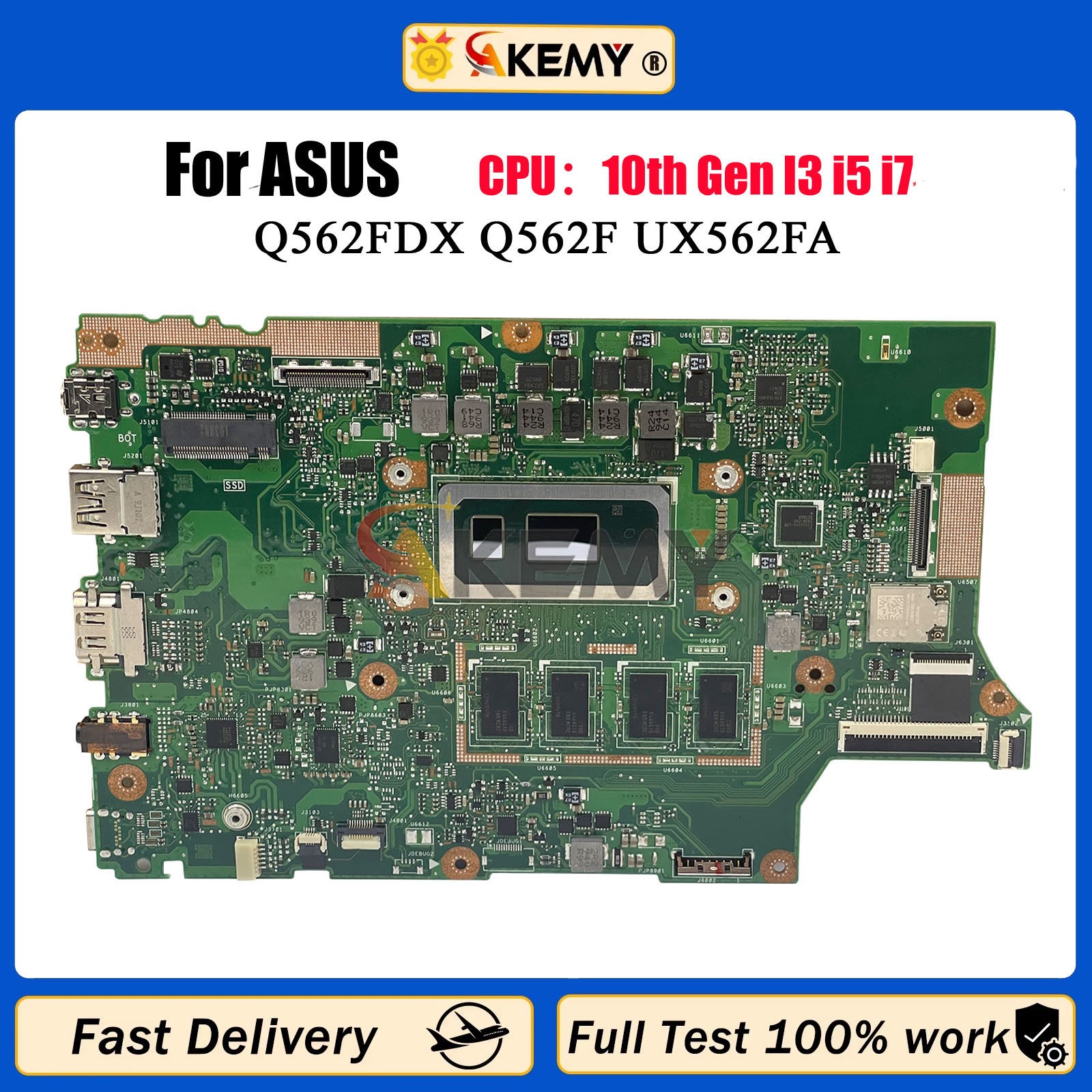 UX562FA Laptop Motherboard For ASUS Q562FA Q526FAC UX562FN UX562FAC Mainboard