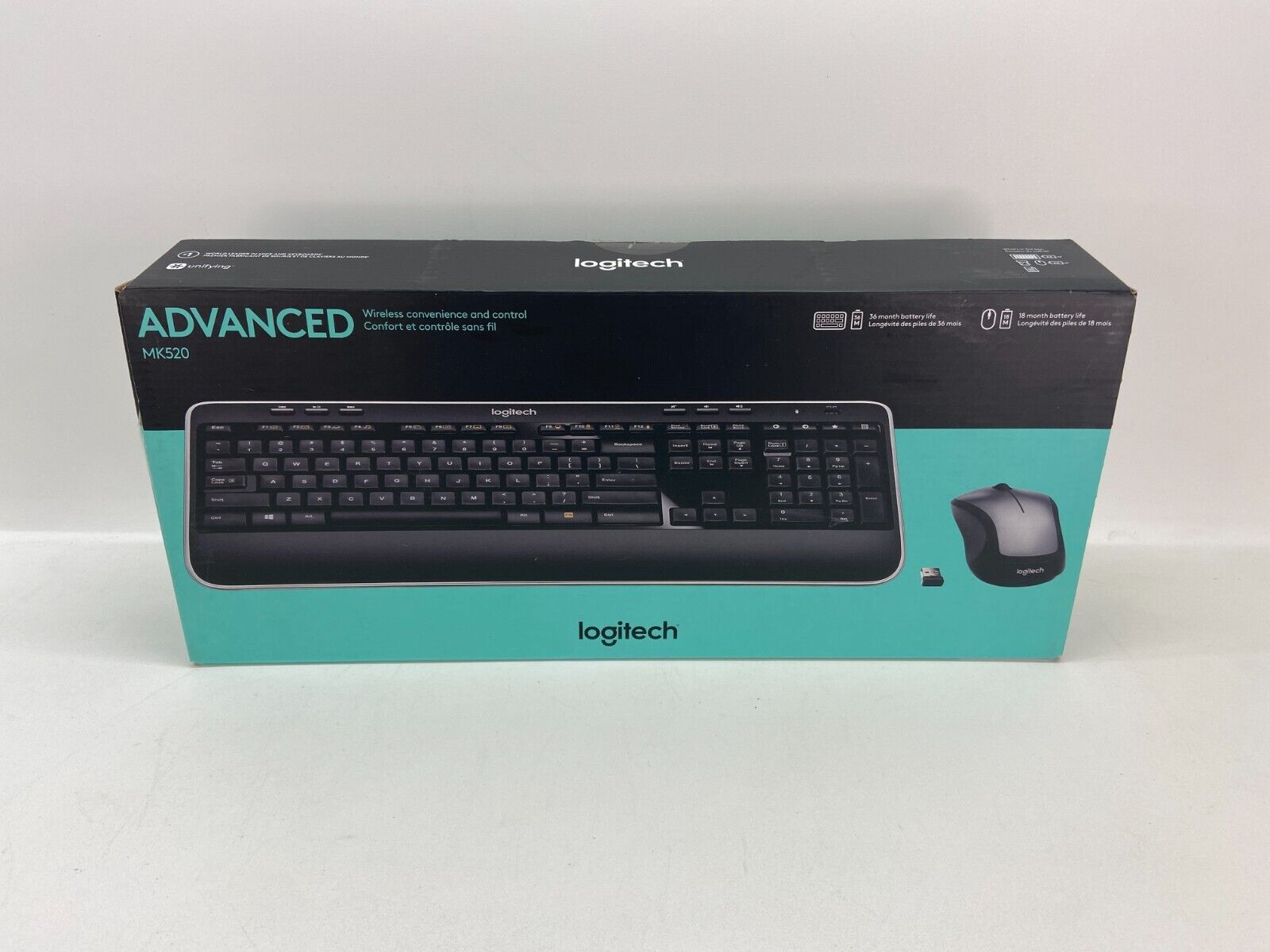logitech advanced mk520 wireless keyboard mouse