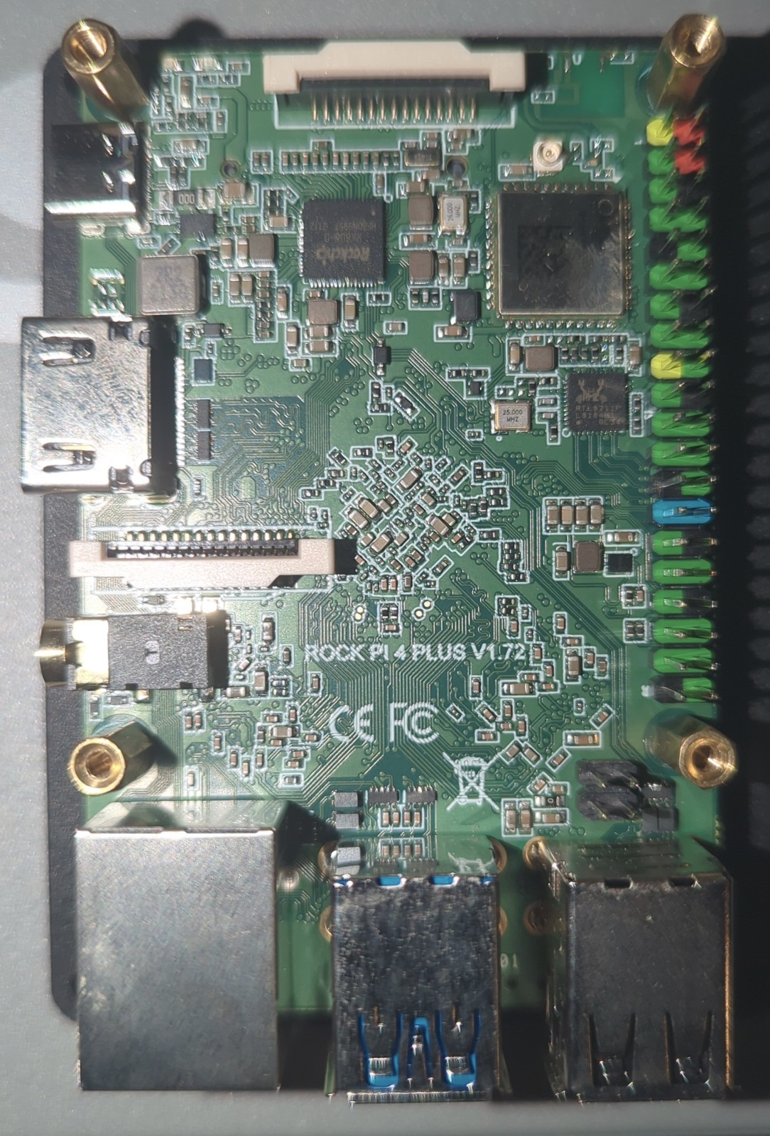 Radxa Rock Pi 4B+ 2GB RAM 32GB eMMC + Heatsink| Batocera | Better Raspberry Pi 4