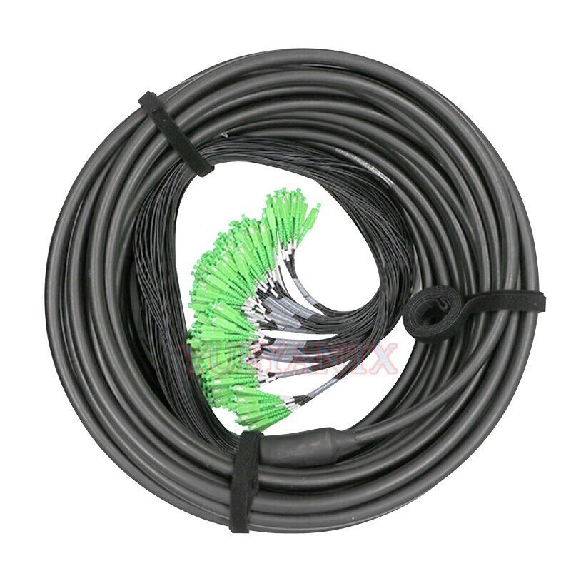 144 Strand SC APC SingleMode 9/125 10M Outdoor Fiber Optic Pigtail Patch Cord
