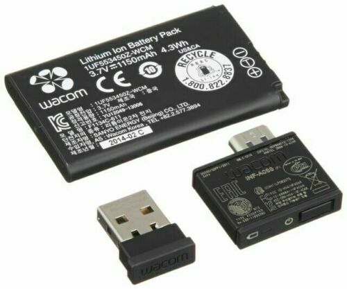 FREE SHIPPING Pre-owned Wacom Wireless Kit for select* INTUOS & Bamboo ACK40401 