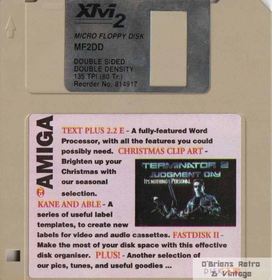 CU Amiga Coverdisk 23, 1991, Text Plus 2.2 E, Fastdisk II, Commodore Amiga
