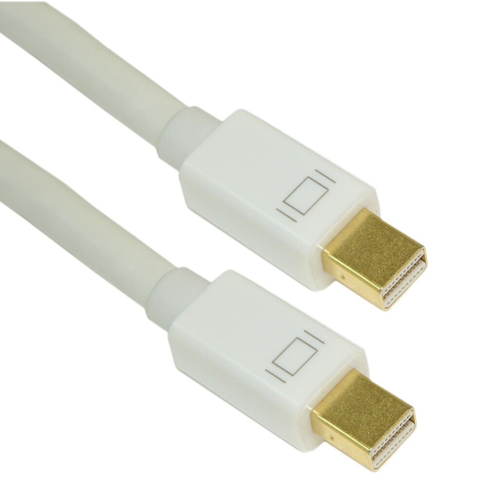 6ft Mini DisplayPort (v1.4/8K@30) Cable  30AWG  Gold Plated  White