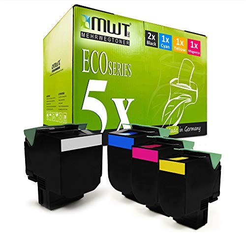Eurotone 2x Black Toner Cartridge Compatible With Lexmark 802C XXL