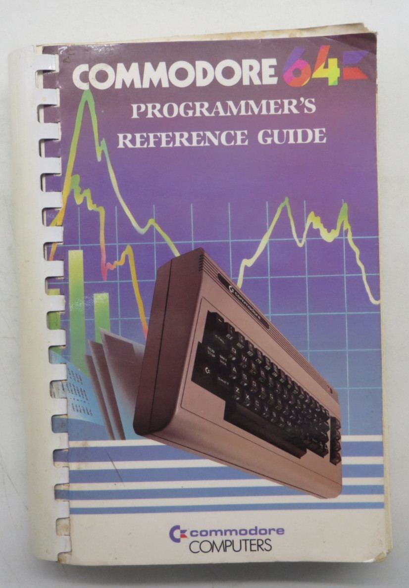 COMMODORE 64 PROGRAMMER'S REFERENCE GUIDE (1986, Spiralbound Book) vtg book