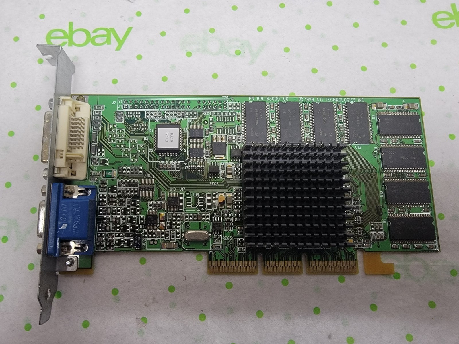 ATI 109-63000-00 Rage 128 Pro 16MB AGP Video Card, P/N 1026301301 Apple