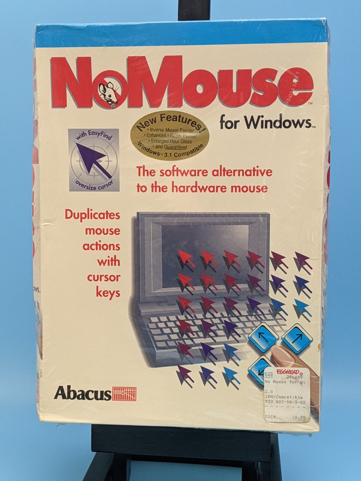 NoMouse Abacus: 3.5” Disk / Vintage Software 1994 Windows 3.x (NEW/SEALED)
