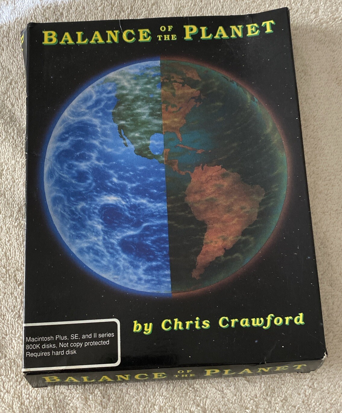 Balance of The Planet Macintosh Game Chris Crawford 1990 Rare