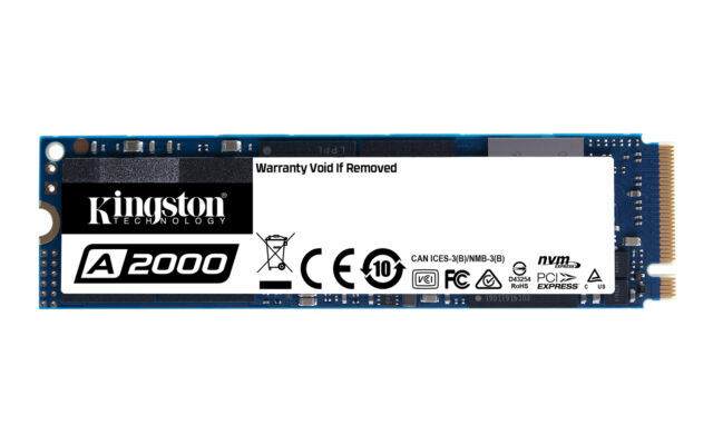 Kingston A2000 250GB M.2 NVMe Internal SSD (SA2000M8/250G)