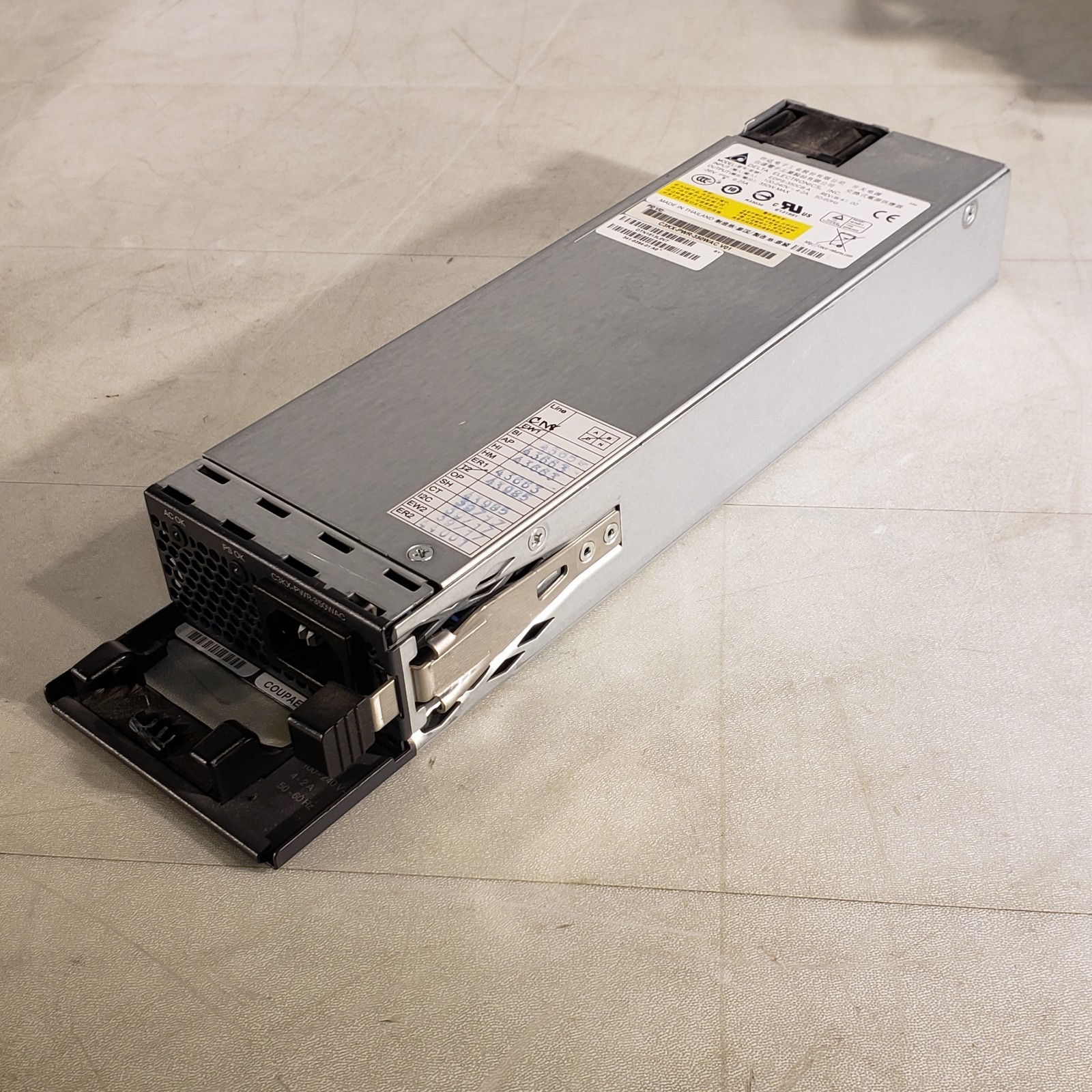 Delta Electronics EDPS-350CB Switching Power Supply C3KX-PWR-350WAC
