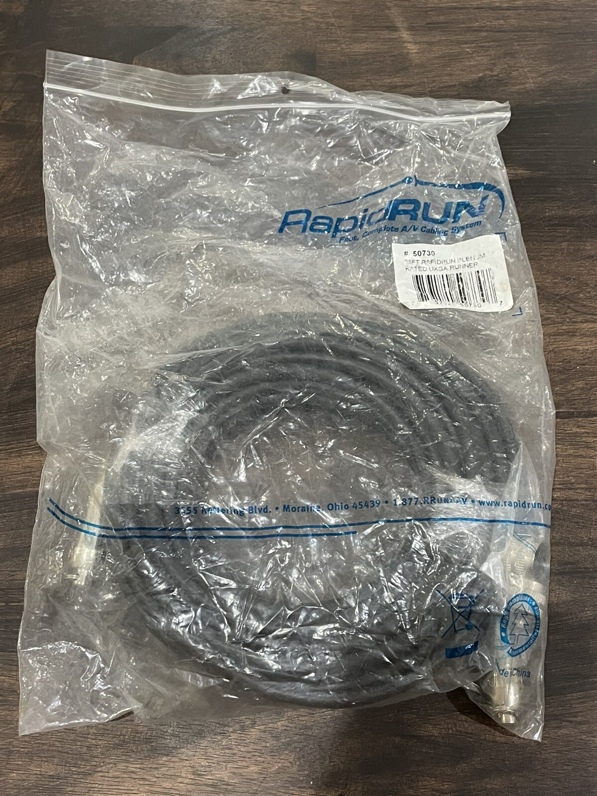 Rapid Run 35FT Plenum Rated UXGA Runner Cable 50730 (O1)