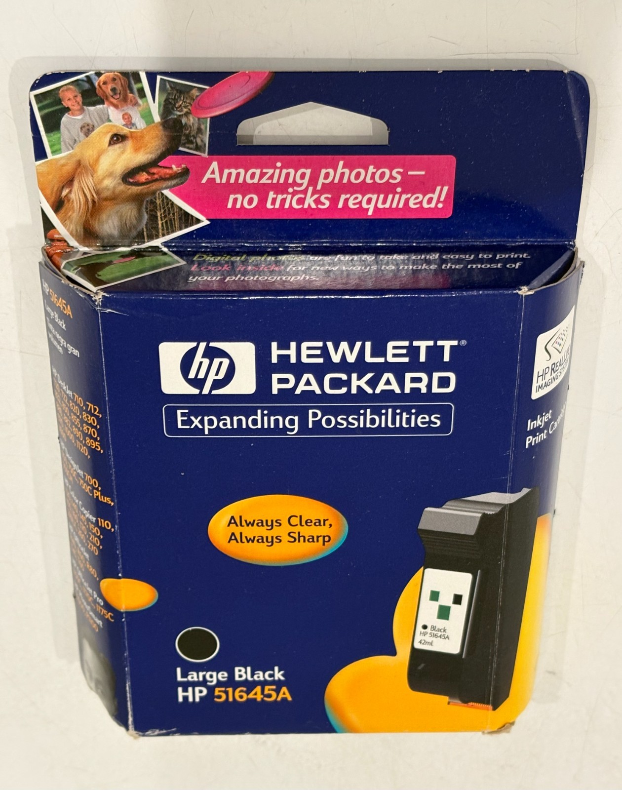 HP Large Black Ink Cartridge 51645A  Factory Sealed