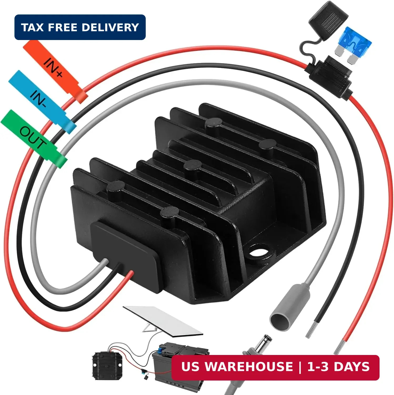 Starlink Mini Power Supply Starlink Mini 12V Adapter 12V/24V to 30V 3.5A, Waterp