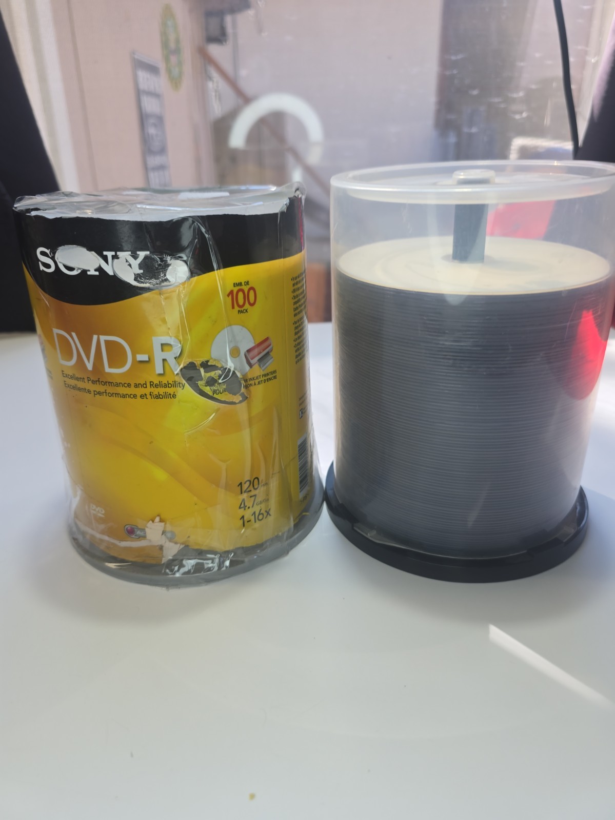 SONY DVD-R About 150 Discs 120 Minutes 4.7 GB Blank Media Disc Printable