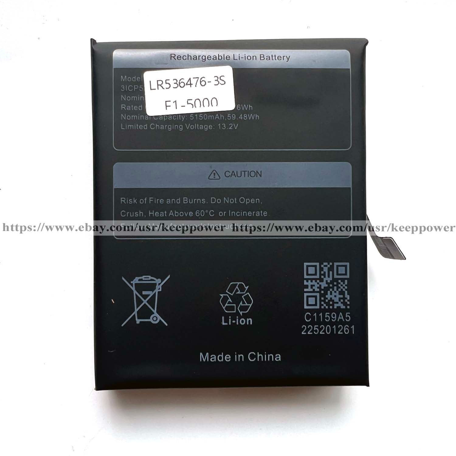 Upgrade 5000mAh LR536476-3S Battery For OneXplayer OneXFly F1 F1 Pro Handheld Pc
