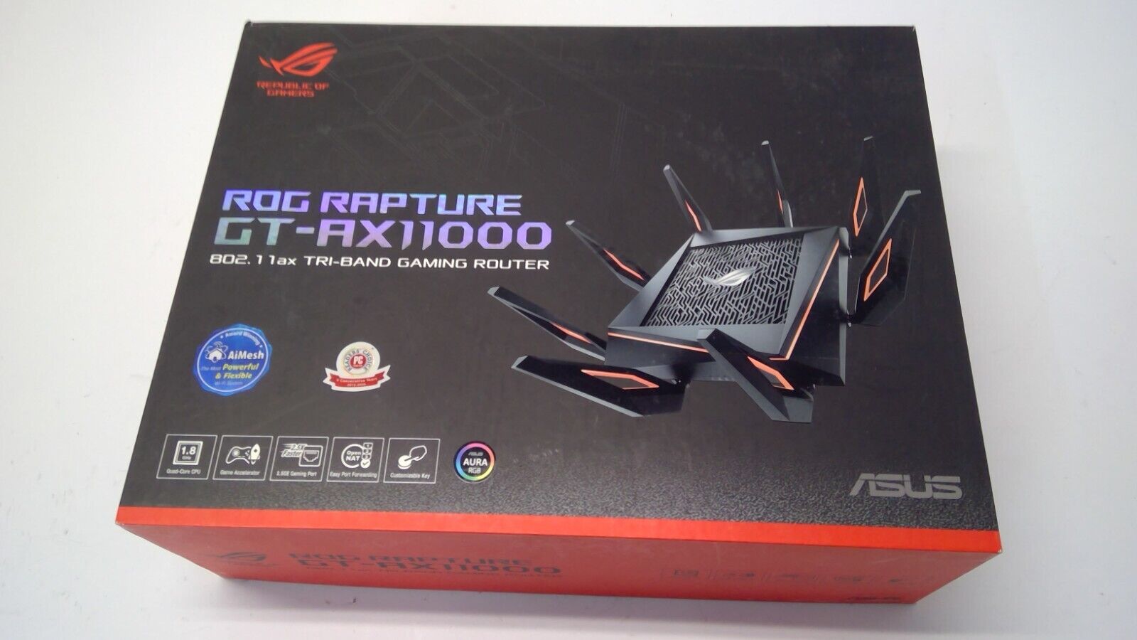 ASUS ROG Rapture AX11000 Tri Band Gigabit Wireless Router (GT-AX11000) w/Box