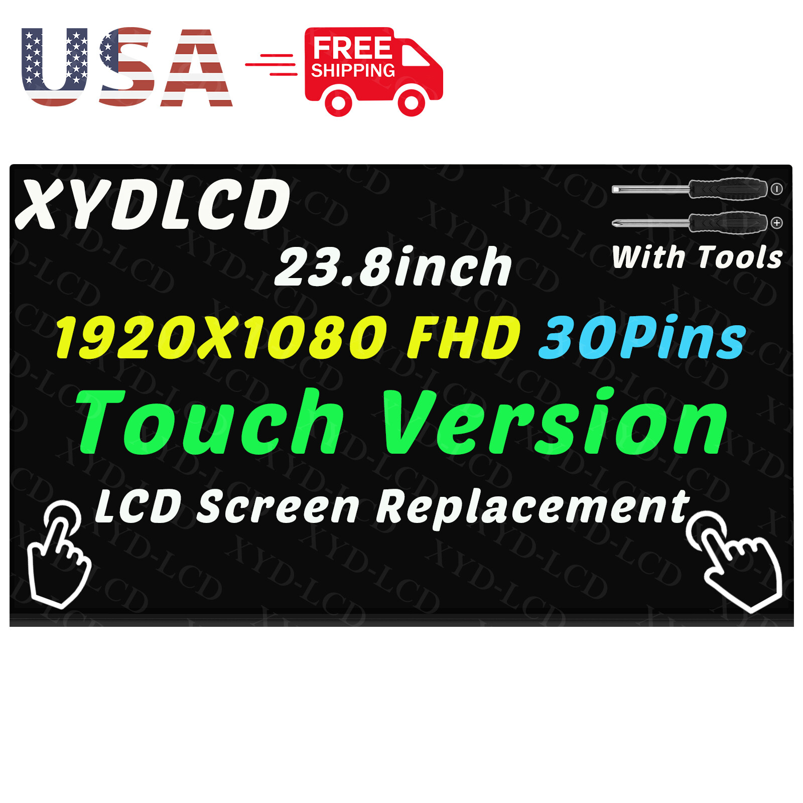 24" for HP 24-F0007NK 24-F0007NU All-in-One LCD Touch Screen Display Borderless